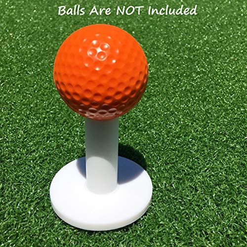 SkyLife Rubber Golf Tee Holder Set for Golf Mat Range Driving Practice Mat (2 PCS)