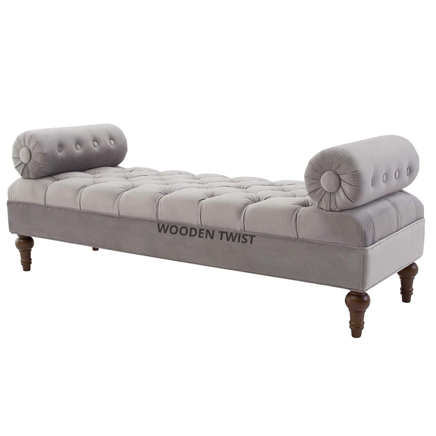 Wooden Twist Lewis Bolstered Lounge Entryway Bench Three Seater Sofa