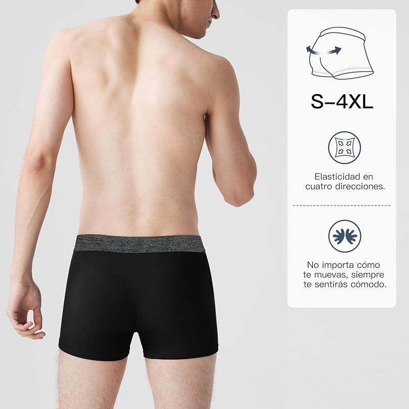Pack de boxers masculinos com 10, de algodão, macio e confortável