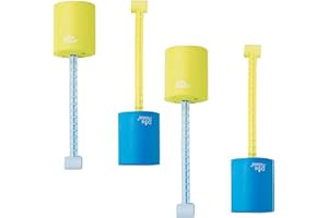 Comfy Floats 4 Pack of Drink Floaties - Floating Drink Holder for Pool, Lake, River and Beach - Blue and Yellow