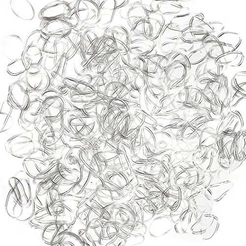 Lovely 1500 Pack Mini Clear Rubber Band Small Elastic Hair Ties