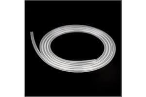 Eastrans 1/4" ID Silicone Tubing, Food Grade 1/4" ID x 3/8" OD Flexible Pure Silicone Hoses High Temp for Home Brewing,5 Feet Length