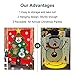 AerWo Christmas Party Games Santa Christmas Toss Games with 3 Snowballs, Perfect Family Christmas Games for Holiday (38” X 51”)