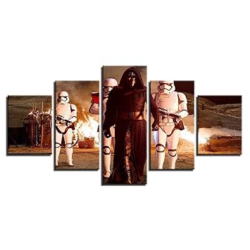 Amazon De Dududu Wand Kunst Rahmenlose Star Wars Hd Kunstdruck Moderne Home Sofa Wandbemalung