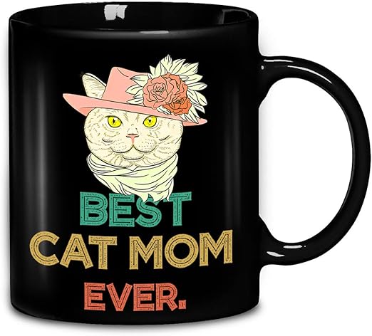 best cat mom ever coffee mug