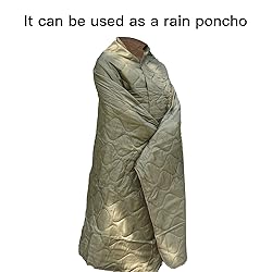 LOOGU Camo Blanket Waterproof Poncho Liner for