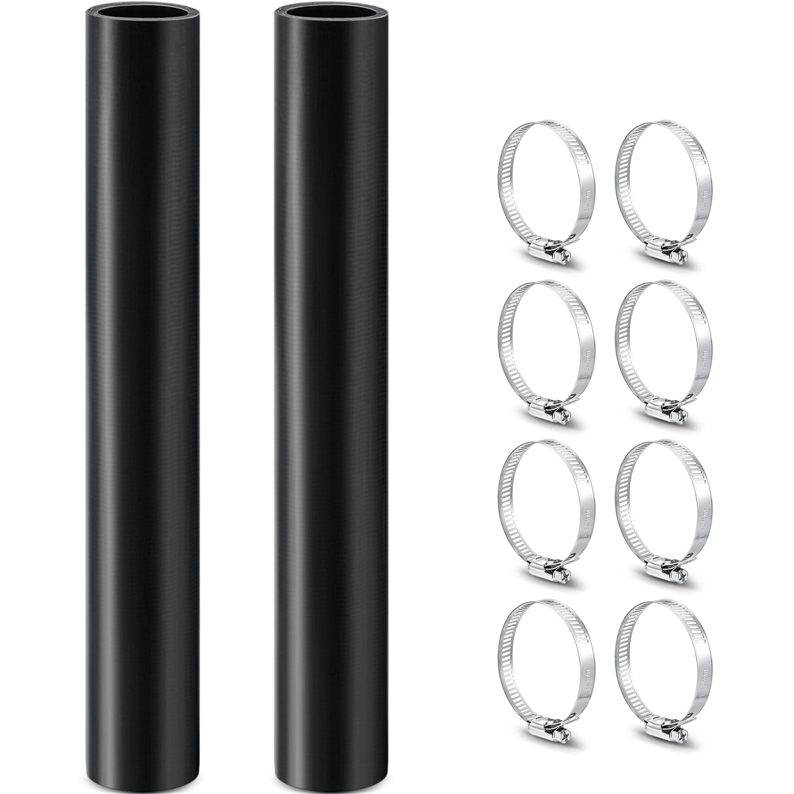 Photo 1 of Frienda 2 Pcs Gasoline Fuel Filler Neck Hose with 8 Clamp Set 15 7/8 inch Length Reinforced Gas Tank Fuel Filler Hose(Straight,2 Inch)