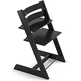 Tripp Trapp Chair from Stokke, Black - Adjustable, Convertible Chair for Toddlers, Children & Adults - Convenient, Comfortabl