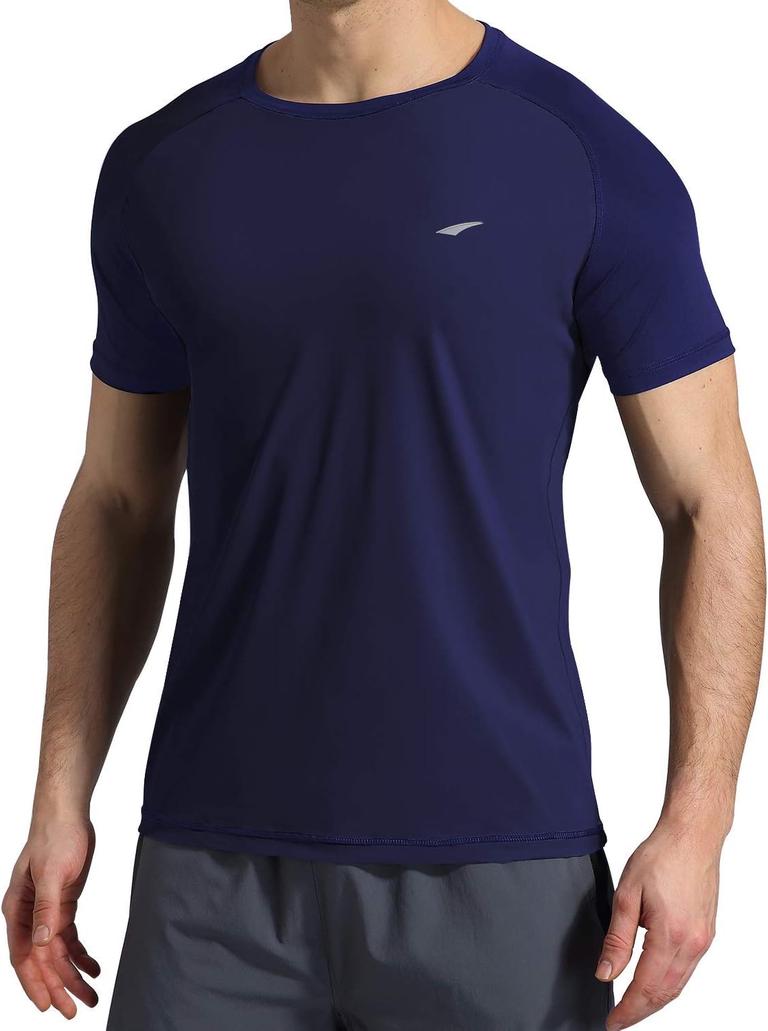 VAYAGER Men's Short Sleeve UPF 50+ Quick Dry Swim Shirt Rashguard Crew Shirt: Sports & Outdoors