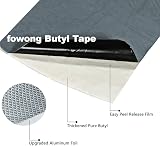 fowong Waterproof Tape Butyl Sealing Repair Tape 200mm x 5M Aluminum Foil view 9