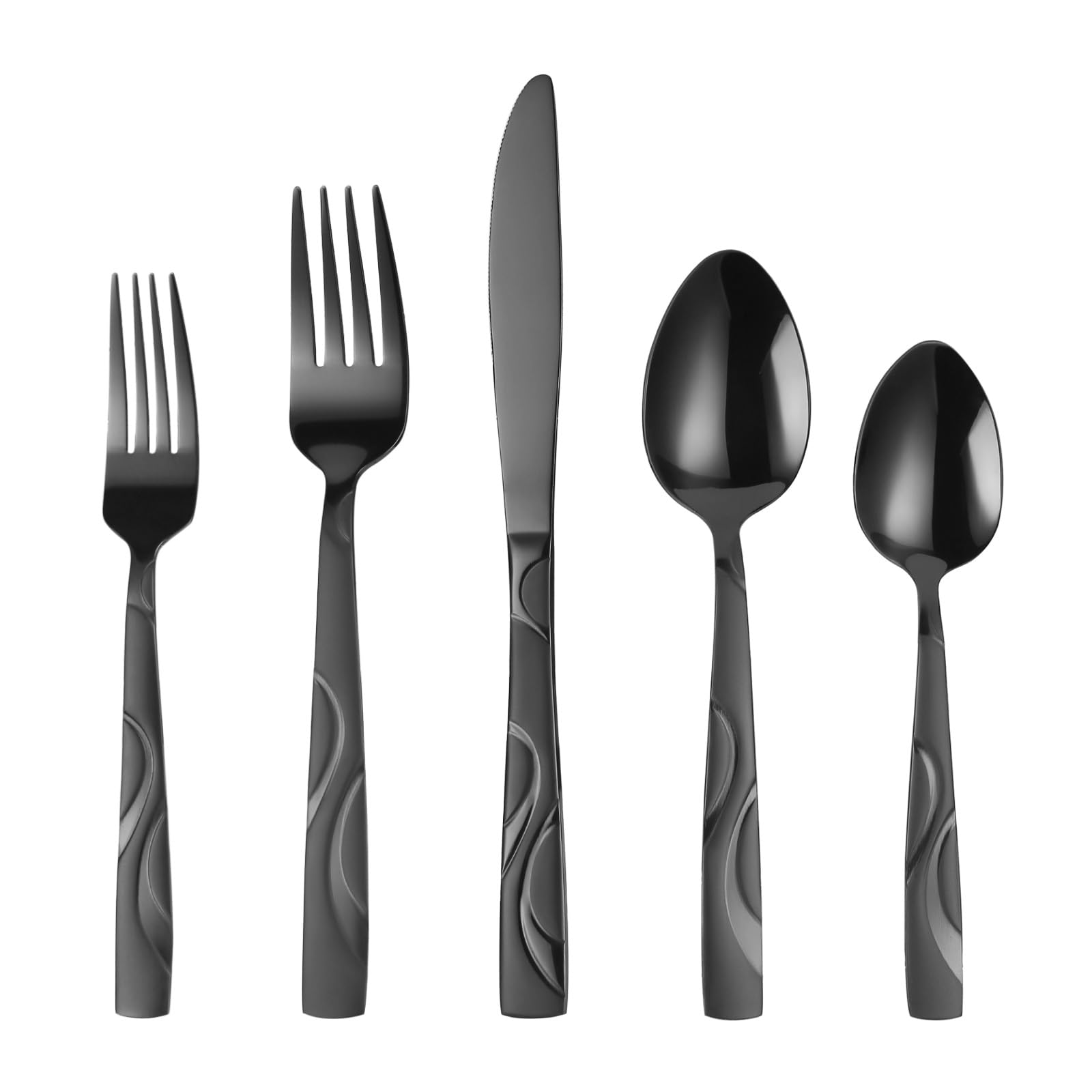 Photo 1 of **MISSING PARTS**
FONGDANLAITE 40-Piece Stainless Steel Flatware Set - Heavy Duty 430 Stainless Steel Cutlery Set, Include Knives, Forks, and Spoons for 8 People, Dishwasher Safe