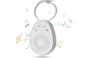 BESTFIRE Portable Sound Machine for Babies with 20 Soothing Sounds, USB Rechargeable Baby Sleep Soother with Timer, White Noise Sound Machine for Sleeping