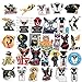 Waterproof Aesthetic Cute Funny Animal Decal Cat & Dog Vinyl Stickers for Laptop,Water Bottles,Cars,Suitcases,68pcs