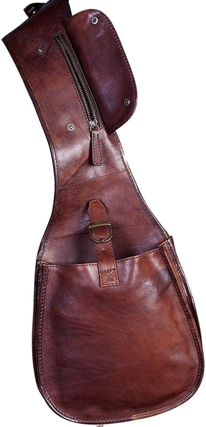 Men's leather saddle bag Clearance