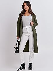 ANRABESS Long Sweater Cardigan Women Knit Open