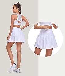 Kids Tennis Pleated Skirts White Mini School