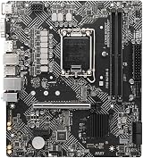MSI PRO H610M-G ProSeries mATX Motherboard LGA 1700 DDR5 PCIe 4 Intel 12th 13th view 2