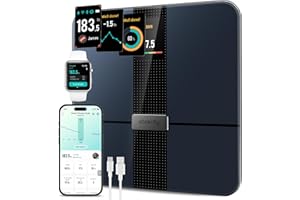 Etekcity FSA&HSA Eligible Smart Scale for Body Weight Fat, Digital Bathroom Weighing Machine for Accurate BMI Muscle Mass Composition, Home Use Apple Health Compatible Fitness Equipment