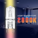 BROTOU G9 Halogen Bulbs 230V 500Lm 2800K Warm White 12 Count 60W Dimmable view 4