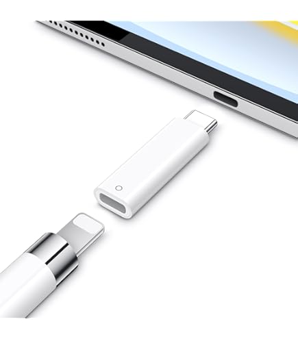 iPadアクセサリー Apple Pencil type-C Amazon.com: USB C Adapter for Apple Pencil 1st Generation, USBC
