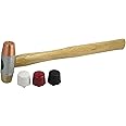 SE 5-IN-1 Dual Interchangeable Hammer - Threaded Copper, Brass Faces - 9-inch Gunsmithing Hammer - 8355HH