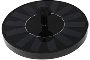 FESTFENDS Solar Powered Fountain Pump 1.4w Solar Disk Water Fountain for Outdoor Garden Birdbath Patio Pool