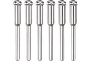 HARFINGTON 6pcs Cut Off Wheel Screw Mandrel 3mm Shank Dia Cutting Disc Holder for Rotary Tools