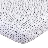 NoJo NoJo - XOXO - Crib Sheet, Black, White, Gold