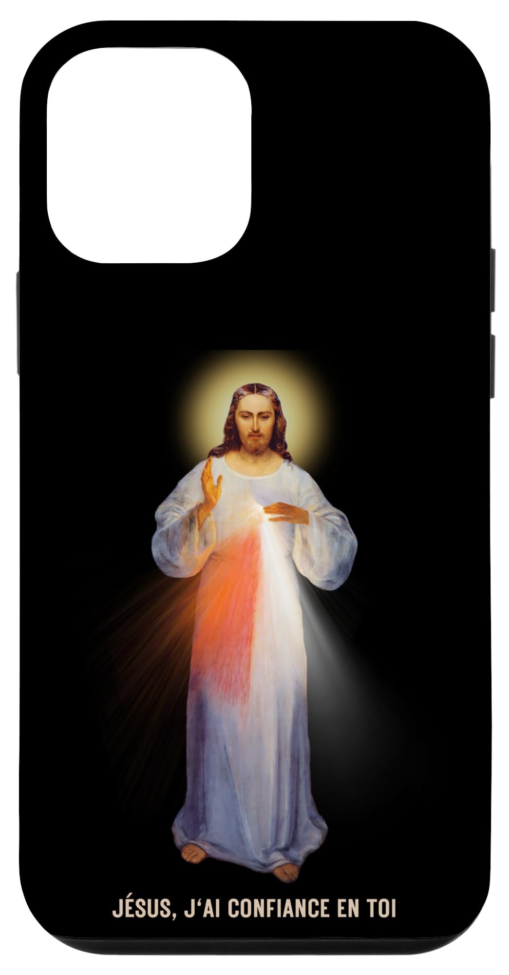iPhone 12 mini Jésus, J'ai Confiance En Toi (text in French) Case