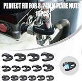 15-Piece Crowfoot Wrench Set 3/8 and 1/2 Inch Metric 8-24mm view 6
