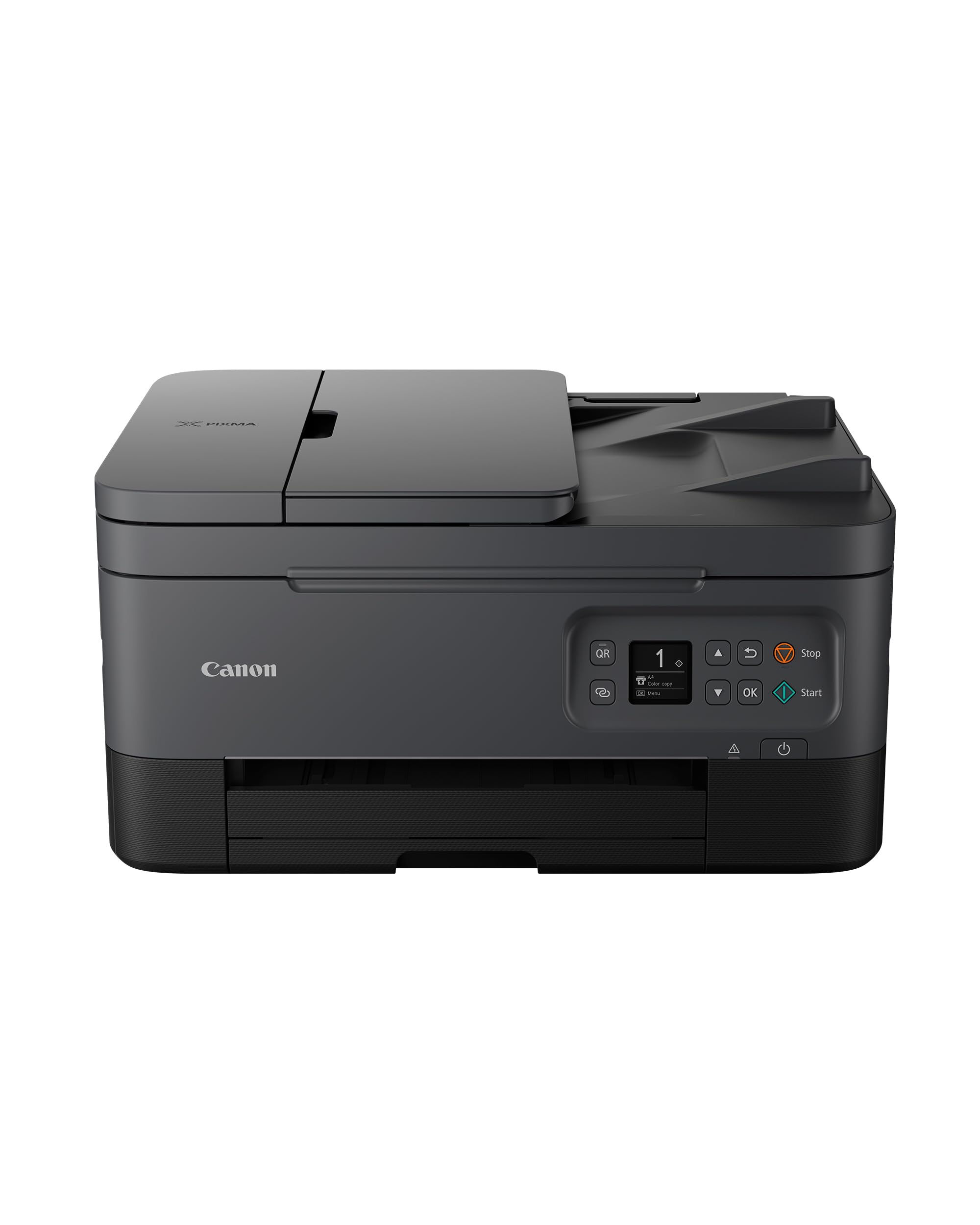 Canon PIXMA TS7450i Multifunktionsdrucker 3in1 (Tintenstrahl,Drucken, Kopieren, Scannen, A4, 35 Blatt ADF, OLED, WLAN, Duplexdruck, 2 Papierzuführungen, kompatibel mit Pixma Print Plan "Abo") Schwarz