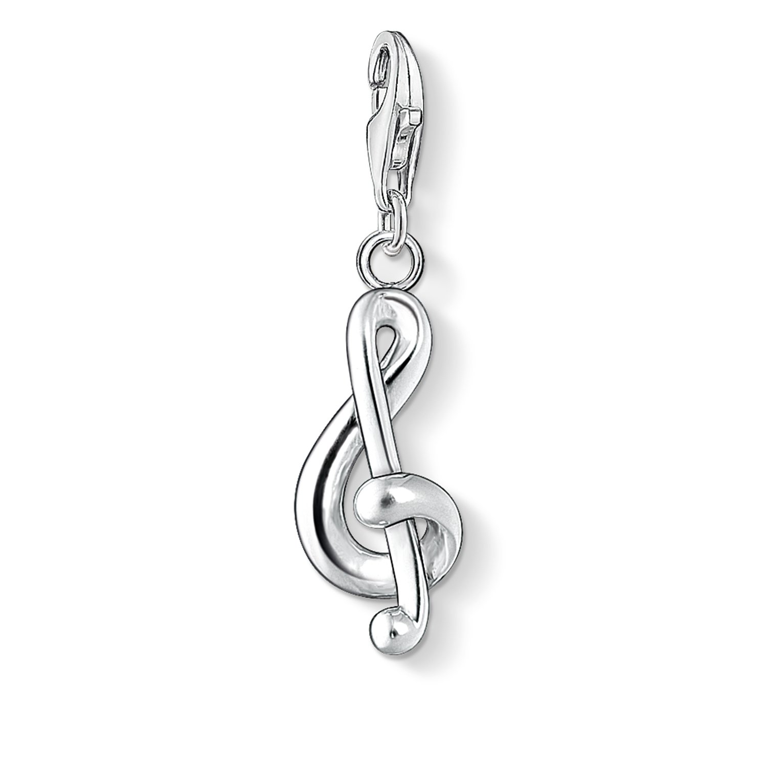 Thomas Sabo Women Charm Pendant Treble Clef Charm Club 925 Sterling Silver 0845-001-12