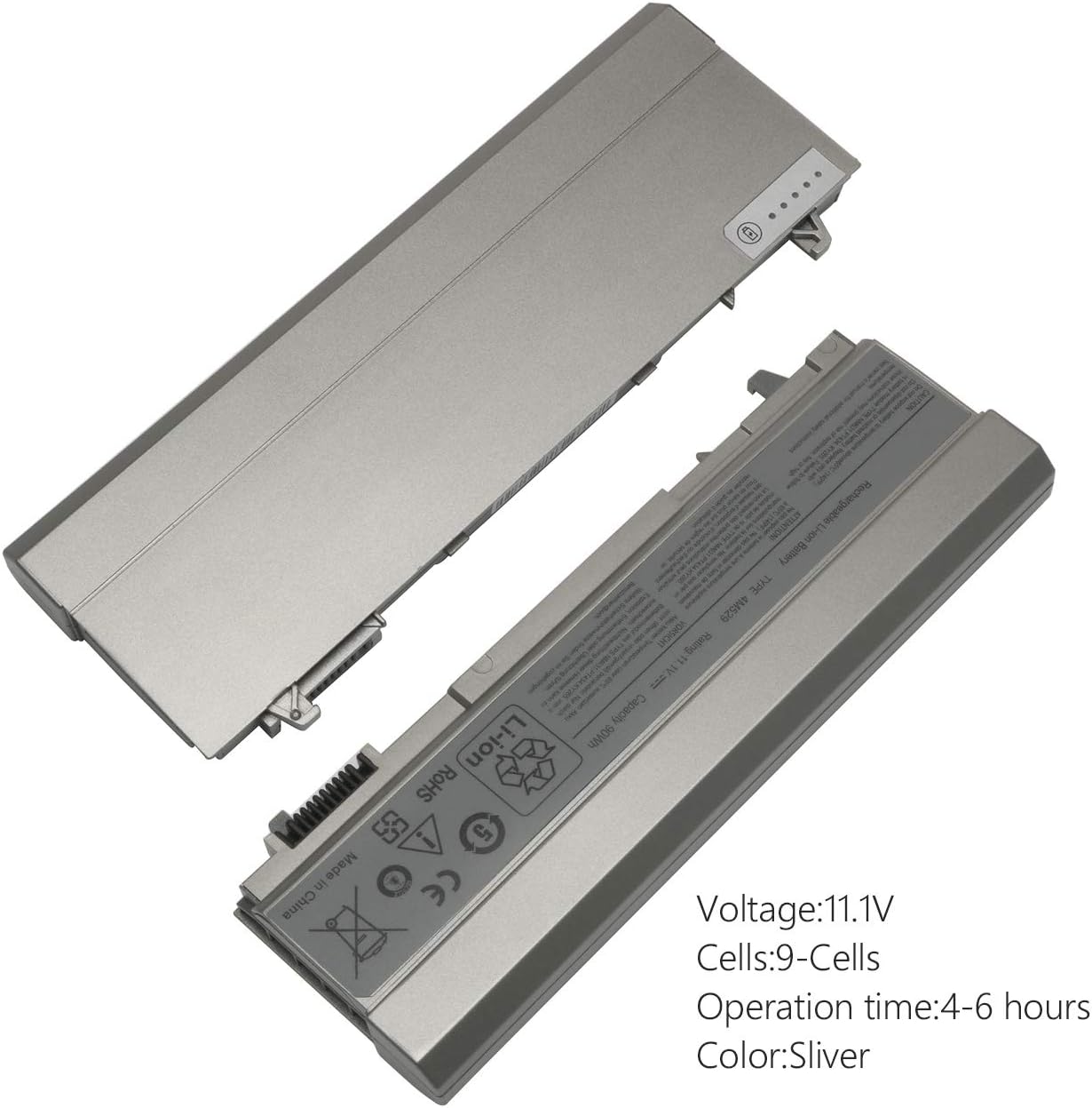 Amazon Com New E6400 Battery For Dell Latitude E6510 Precision M2400 M4400 Fits P N F8ttw Pt434 Pt437 Ky266 Fu274 Fu571 Mn632 Mp303 Mp307 W1193 Ky477 11 1v 90wh Home Audio Theater