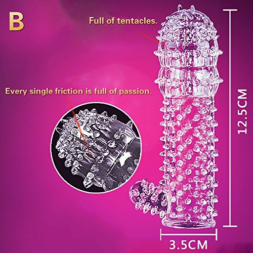 sandywident The Stimulation of Sex Toys Condoms Fashion Man's Sex Toy Crystal Lengthen Condoms Extend Time Increase Can Be Reused