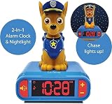 Lexibook Paw Patrol Chase Nightlight Alarm Clock view 2