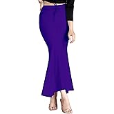 Chandrakala Cotton Saree Shapewear for Women Seamless Stretchable Mermaid Sari Shaper Petticoat Girls (S117-P)