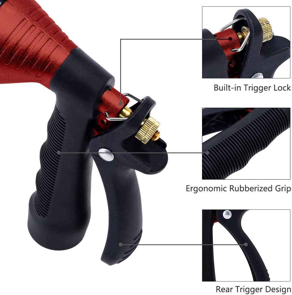 GREEN MOUNT Water Hose Nozzle Spray Nozzle, Metal Garden Hose Nozzle with Adjustable Spray Patterns, Perfect for Watering Plants, Washing Cars and Showering Dogs & Pets : Garden & Outdoor