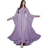 TOLEEN Summer Floral Dresses for Women Long Sleeve Casual Style Beach Swing Dresses