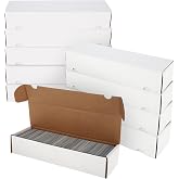 BCW 800-Count Trading Card Storage Boxes, Sports and Gaming Cards, 10 Pack | Each box holds about 700 standard 20 pt cards or 1,140 gaming cards; not toploaders or slabs.