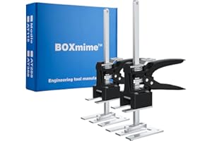 BOXmime Labor Saving arm Tool-12 inch Portable Height Adjustable Lift Jack,Precision Clamping Hand Device for Drywall,Tile Locator,Furniture,Door Lifter,Cabinet Install(2PCS)