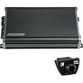 Kicker CXA1200.1 1200W Mono Class D Amp Bundle with CXARC Bass Knob | 1200 watt mono Class D car amplifier bundled with a CXARC bass knob.