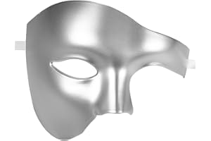 OIDEA Masquerade Mask for Men: Phantom Of The Opera Mask Plastic Costume Party Prom Ball Mardi Gras Venetian Half Face Mask