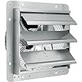 VEVOR 12'' Shutter Exhaust Fan, High-speed 1000 CFM, Aluminum Wall Mount Attic Fan with AC-motor, Ventilation and Cooling for Greenhouses, Garages, Sheds, Shops, FCC