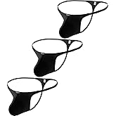 iKingsky Men's Modal Pouch G-string Underwear Sexy Low Rise Y-back Thong Bulge Under Panties for Men