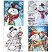 Topus 4 Pack 5D DIY Diamond Painting Kits Snowman Full Drill Rhinestone Embroidery Cross Stitch Painting for Home Decor, Merry Christmas (12x12 inch)
