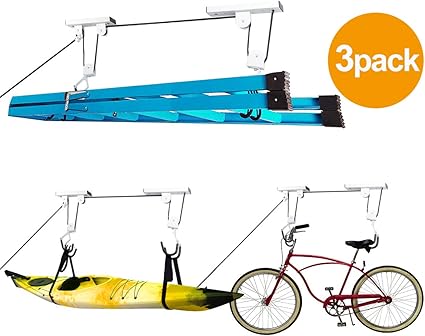 Amazon Com Oeyal Bike Lift Hoist For Garage Storage Heavy Duty