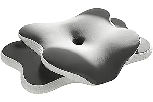 Sleep Apnea & Snoring Relief - Cervical Neck Support Pillow for Side Sleepers with Orthopedic Memory Foam, Dual Height Ergono
