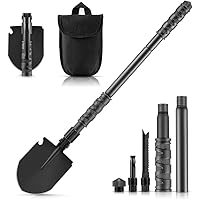 Camping Shovel, Military Folding Survival Shovel 24.41 Inch, Entrenching Tool Portable for Camping, Car Emergency, Backpackin