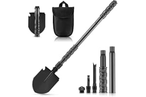 Camping Shovel, Military Folding Survival Shovel 24.41 Inch, Entrenching Tool Portable for Camping, Car Emergency, Backpackin
