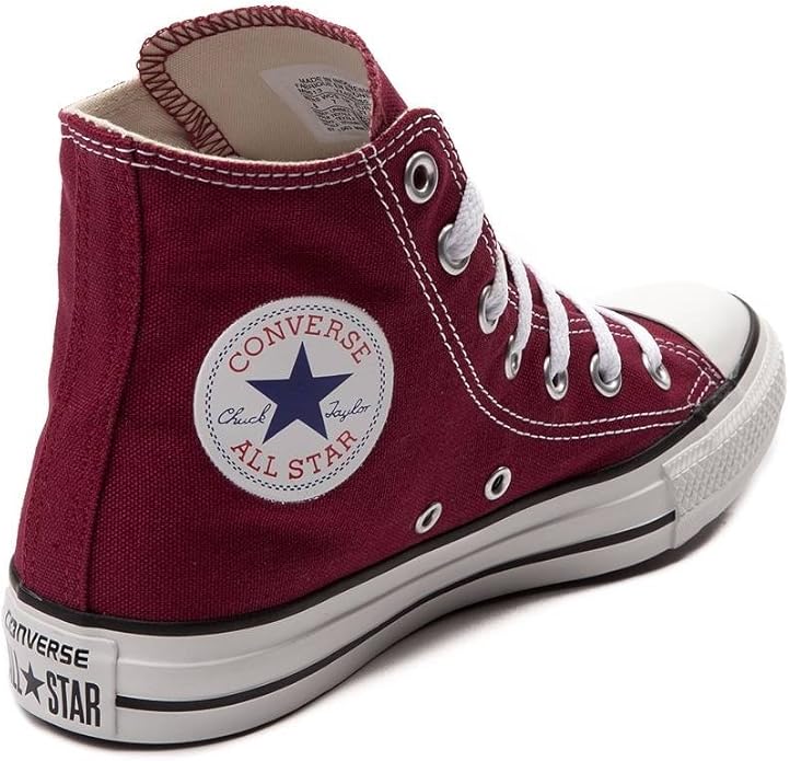 burgundy high top chucks